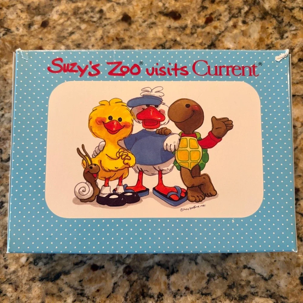 12 Suzys Zoo Greeting Cards Get Well Holidays Current 1980s with Envelopes